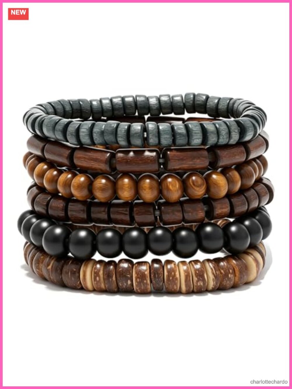 Punk Braided Leather Multilayer Cuff Bracelet Set Adjustable Gothic Wrap